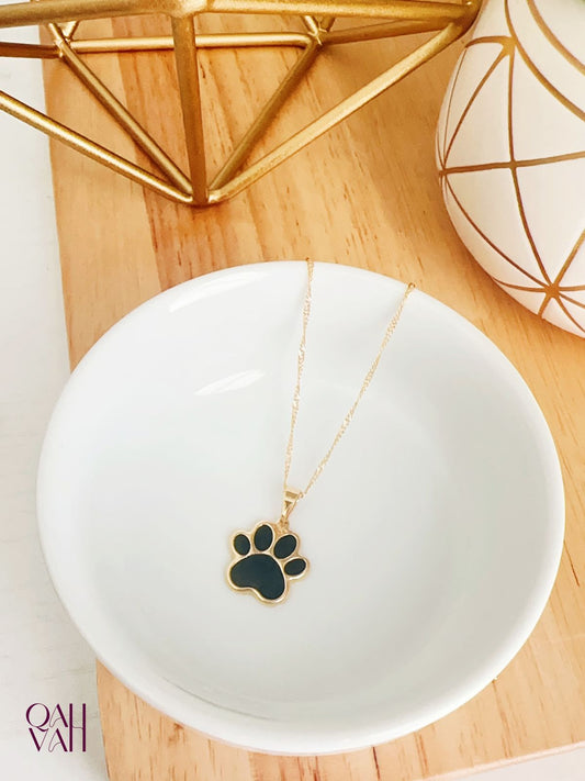 Dog footprint necklace